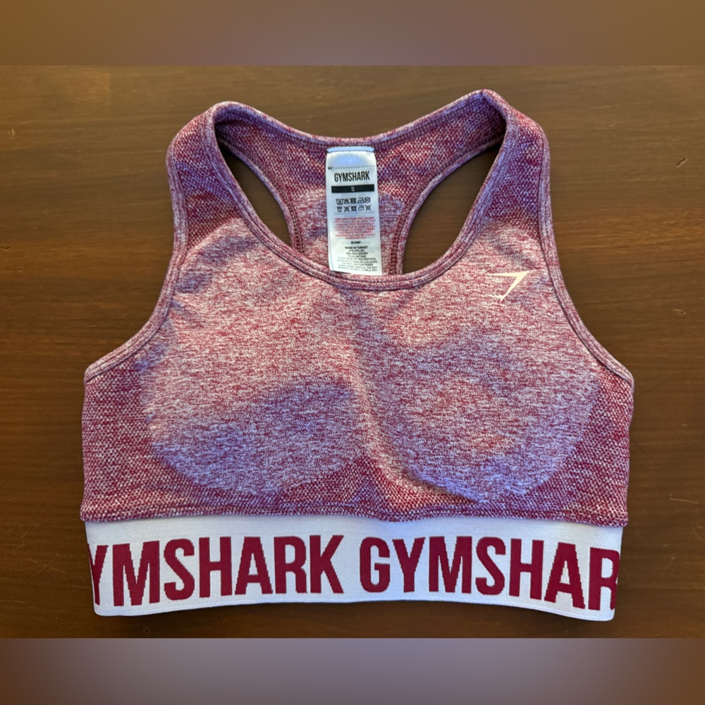 Gymshark Women's Pink Sports Bra Size S